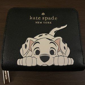 Disney X Kate Spade New York Small Zip Around 101 Dalmatians Wallet
